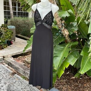 in Bloom by Jonquil tie back Velvet lace burnout, slip dress